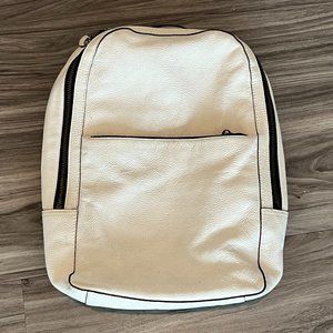 Men's COACH 1941 White Pebble Leather Backpack - BARELY USED!!